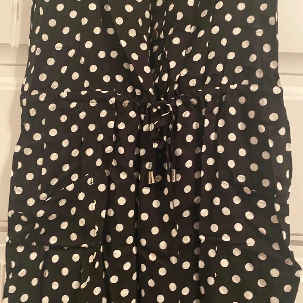 Black Dress with White Polka Dots - Picture 7 of 8